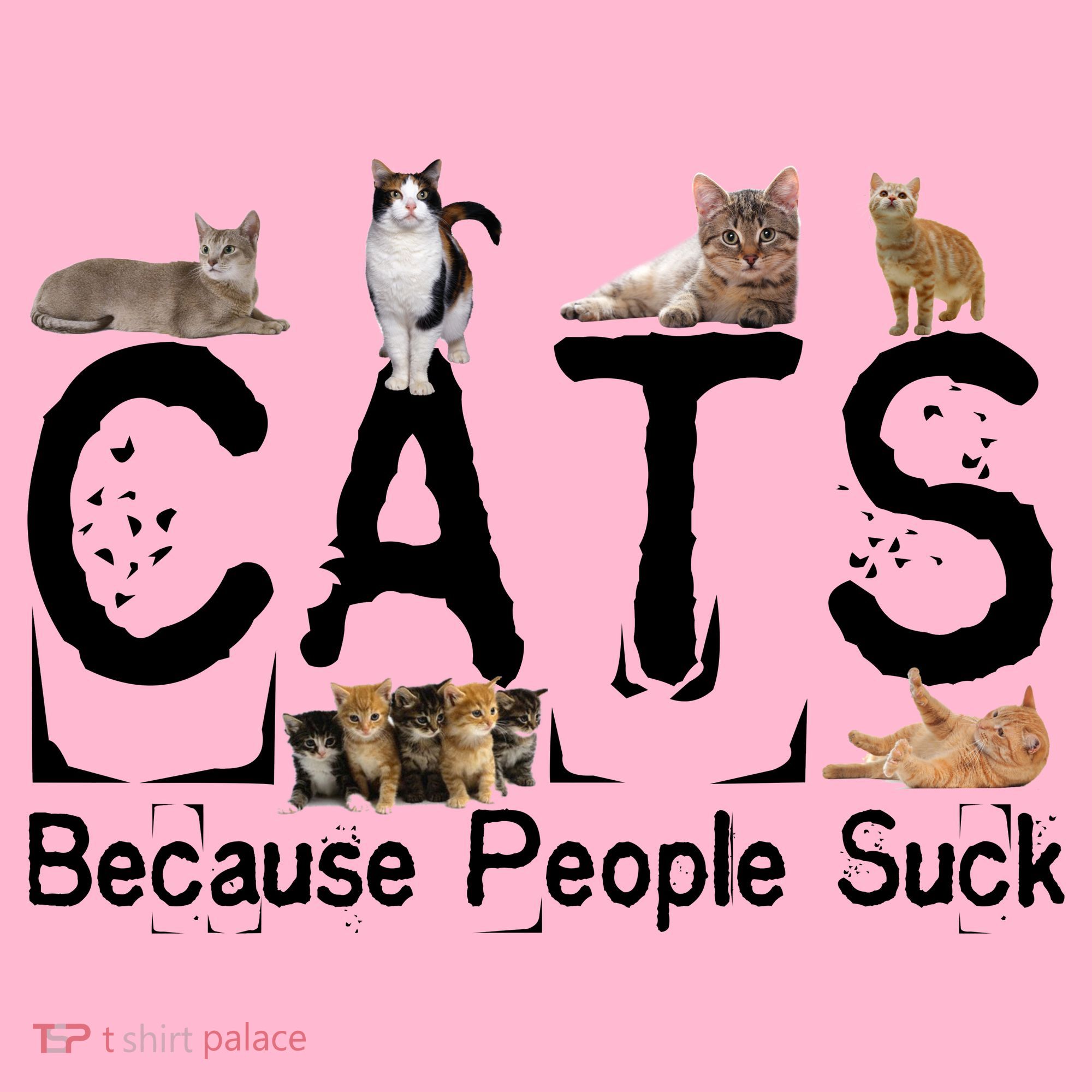 Cats Because People Suck Kids Long Sleeve Shirt