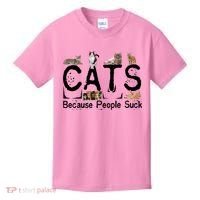Cats Because People Suck Kids T-Shirt thumb 0