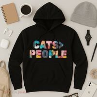 Cats Greater Than People Hoodie thumb 3