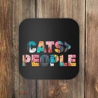 Cats Greater Than People Coaster thumb 0