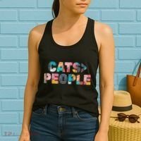 Cats Greater Than People Women's Tank Top thumb 2