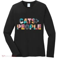 Cats Greater Than People Women's Long Sleeve Shirt thumb 0