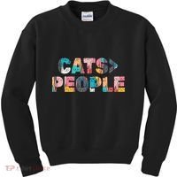 Cats Greater Than People Kids Sweatshirt thumb 0