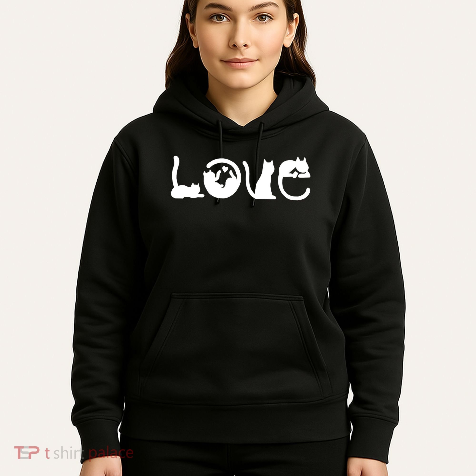 Cats Love Logo Hoodie