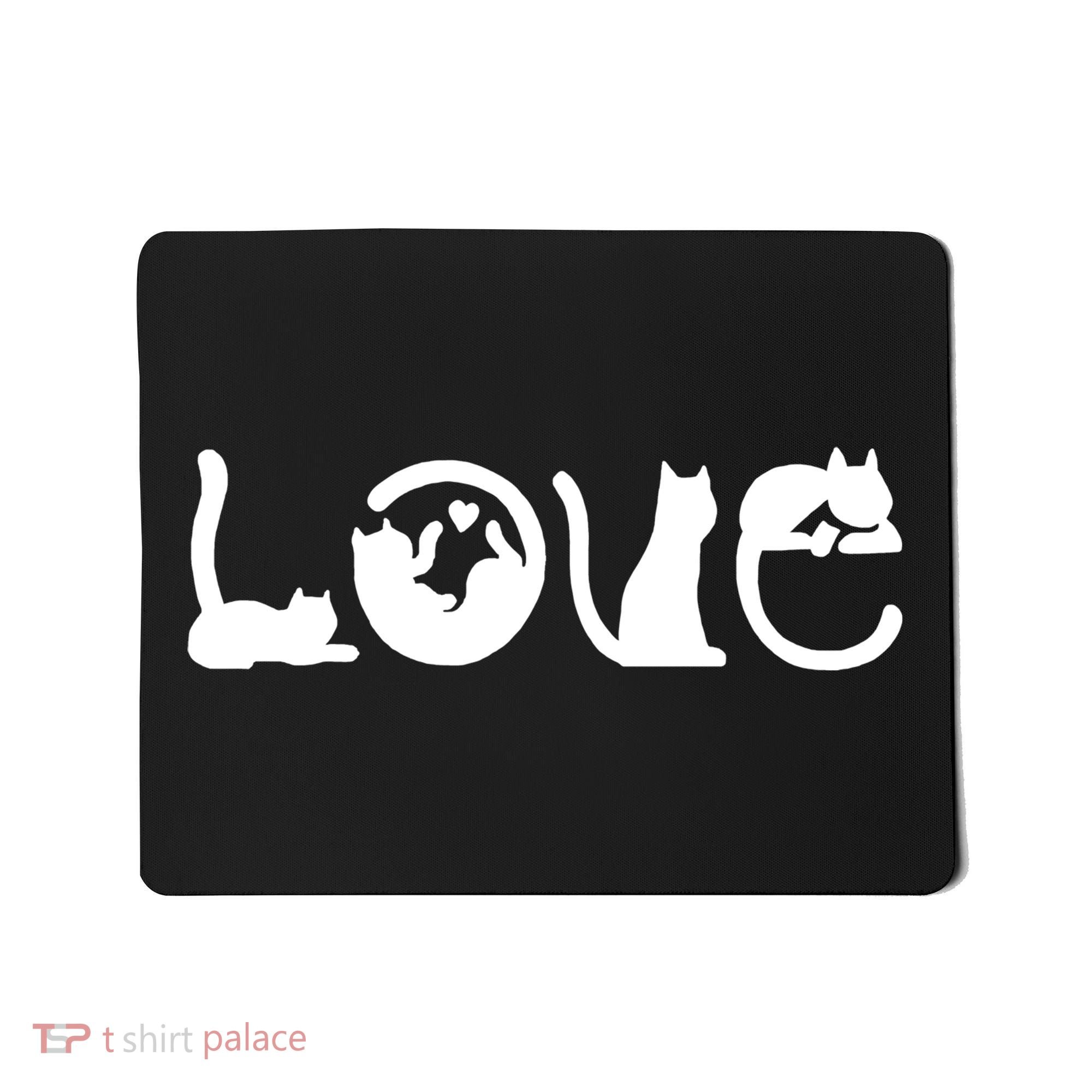 Cats Love Logo Mousepad
