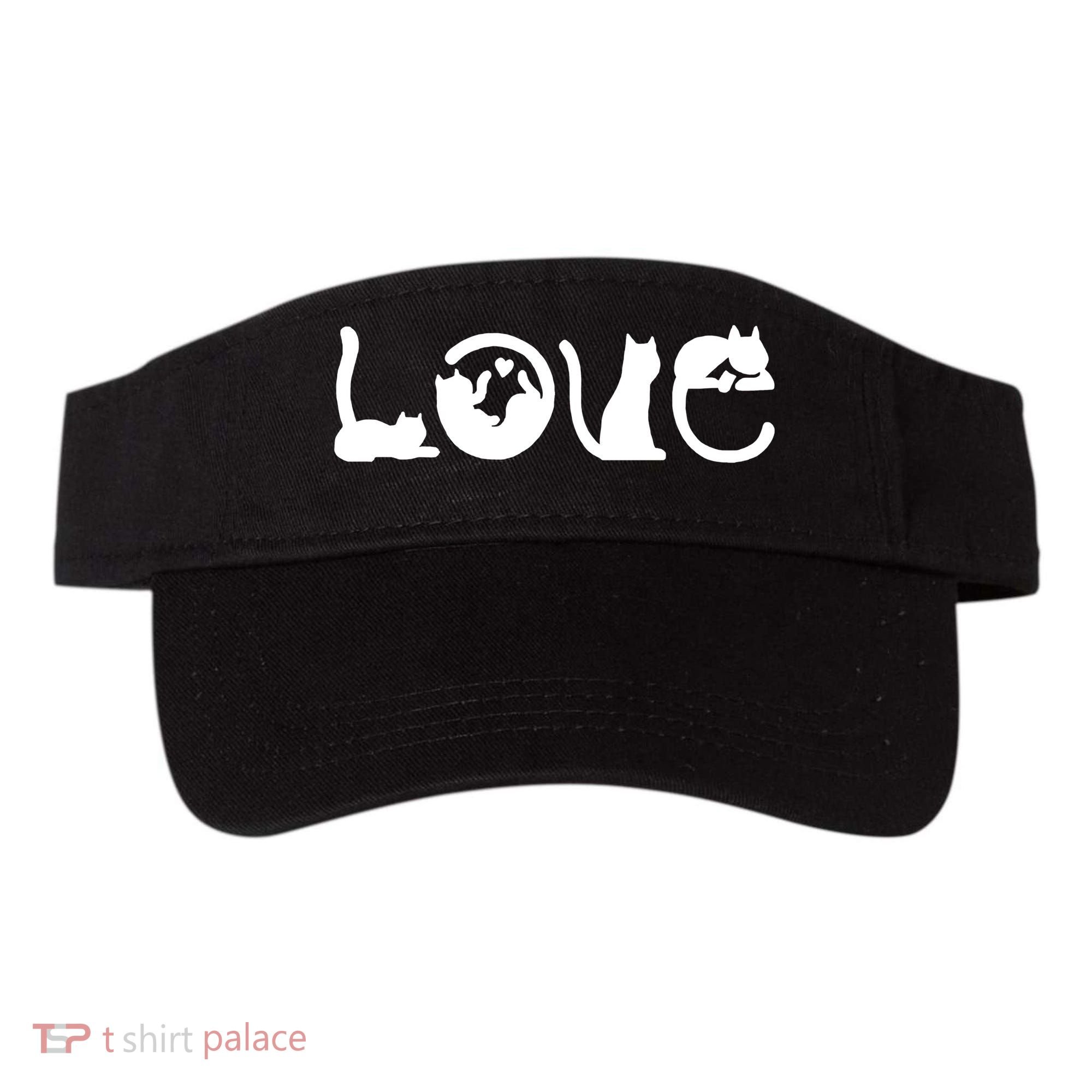 Cats Love Logo Visor