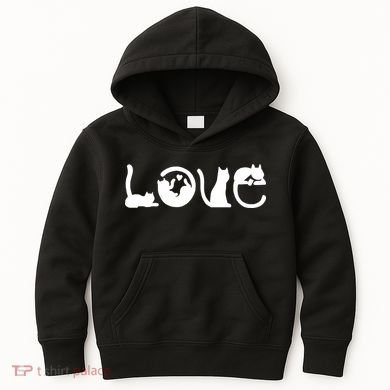 Cats Love Logo Kids Hoodie
