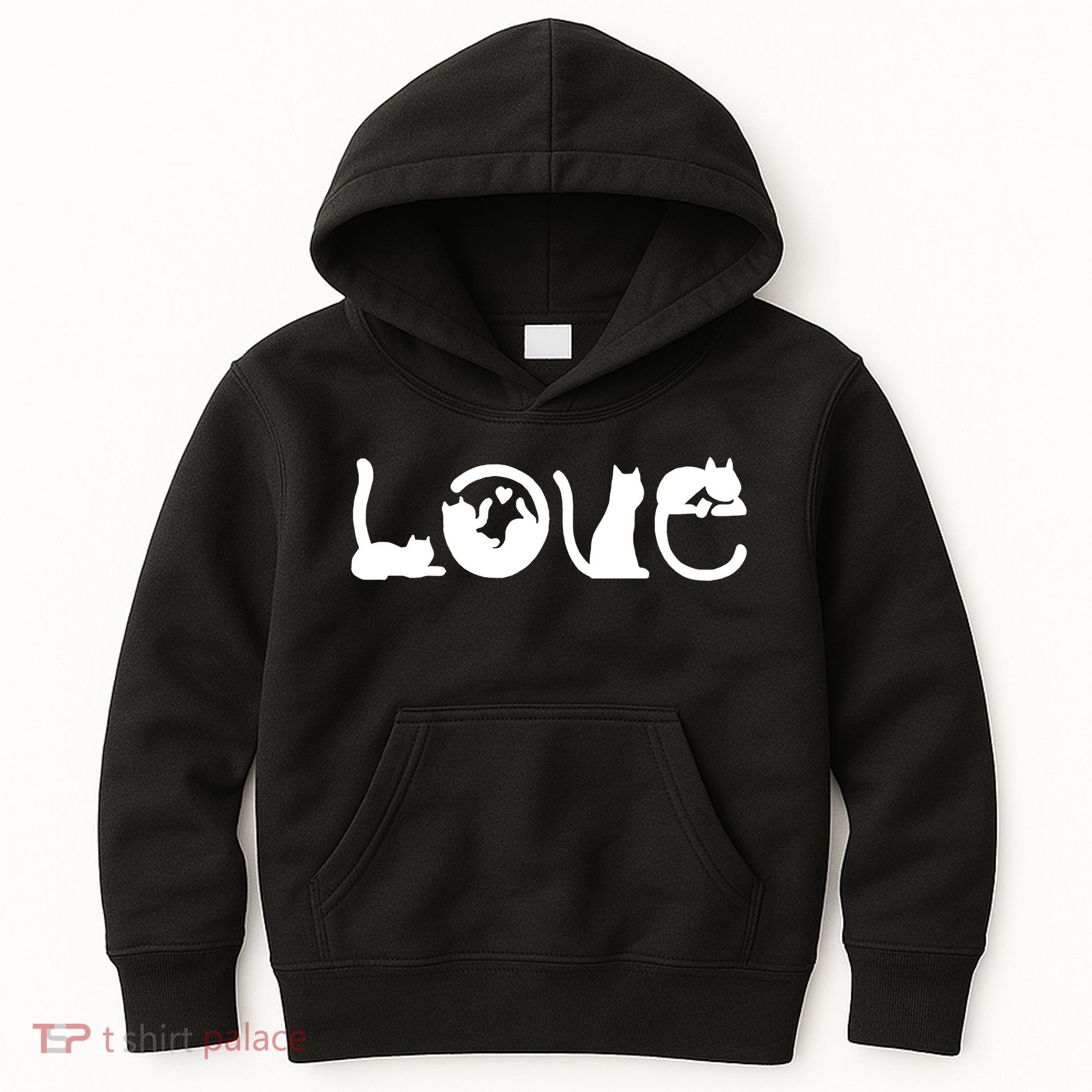 Cats Love Logo Kids Hoodie