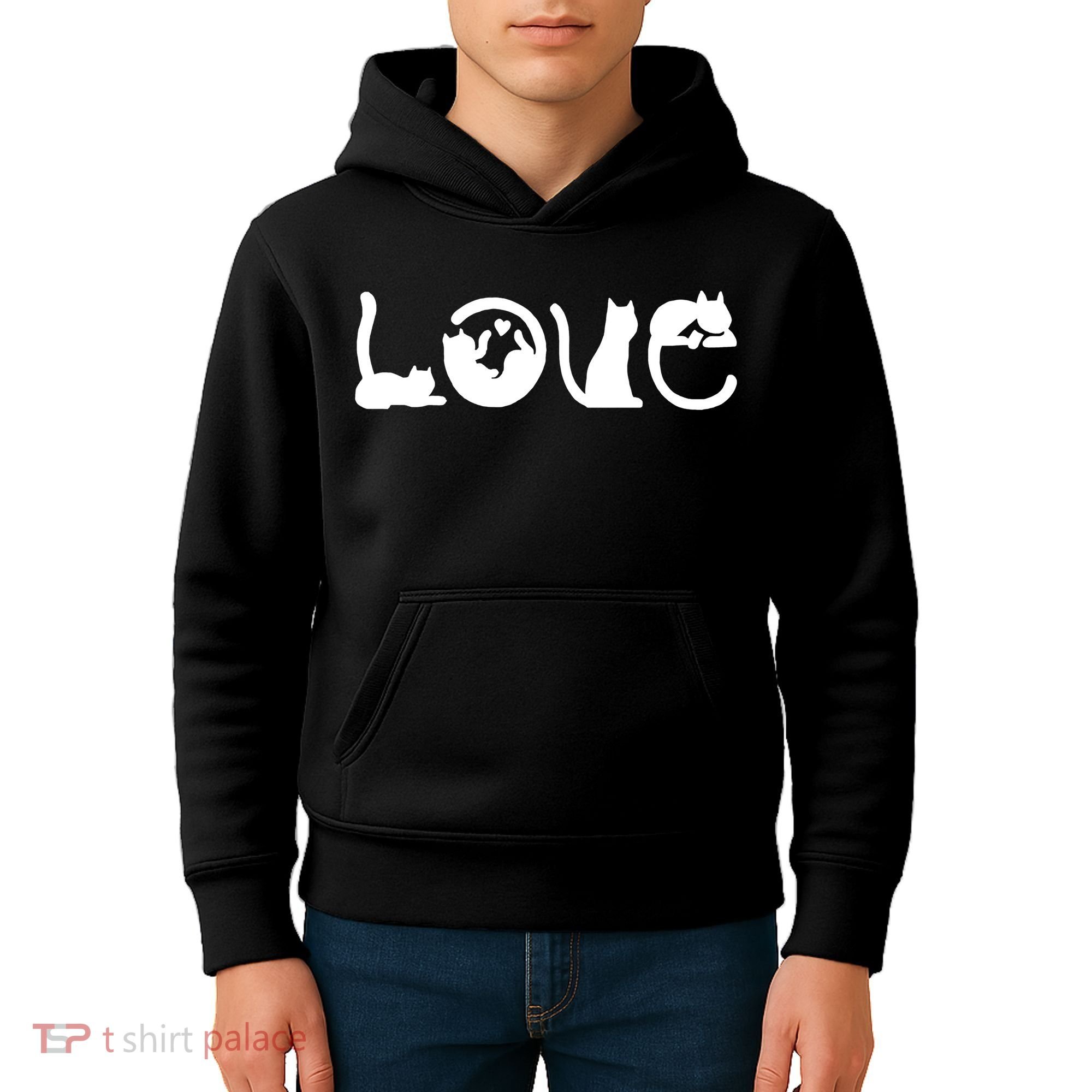 Cats Love Logo Kids Hoodie