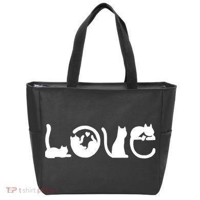 Cats Love Logo Tote Bag