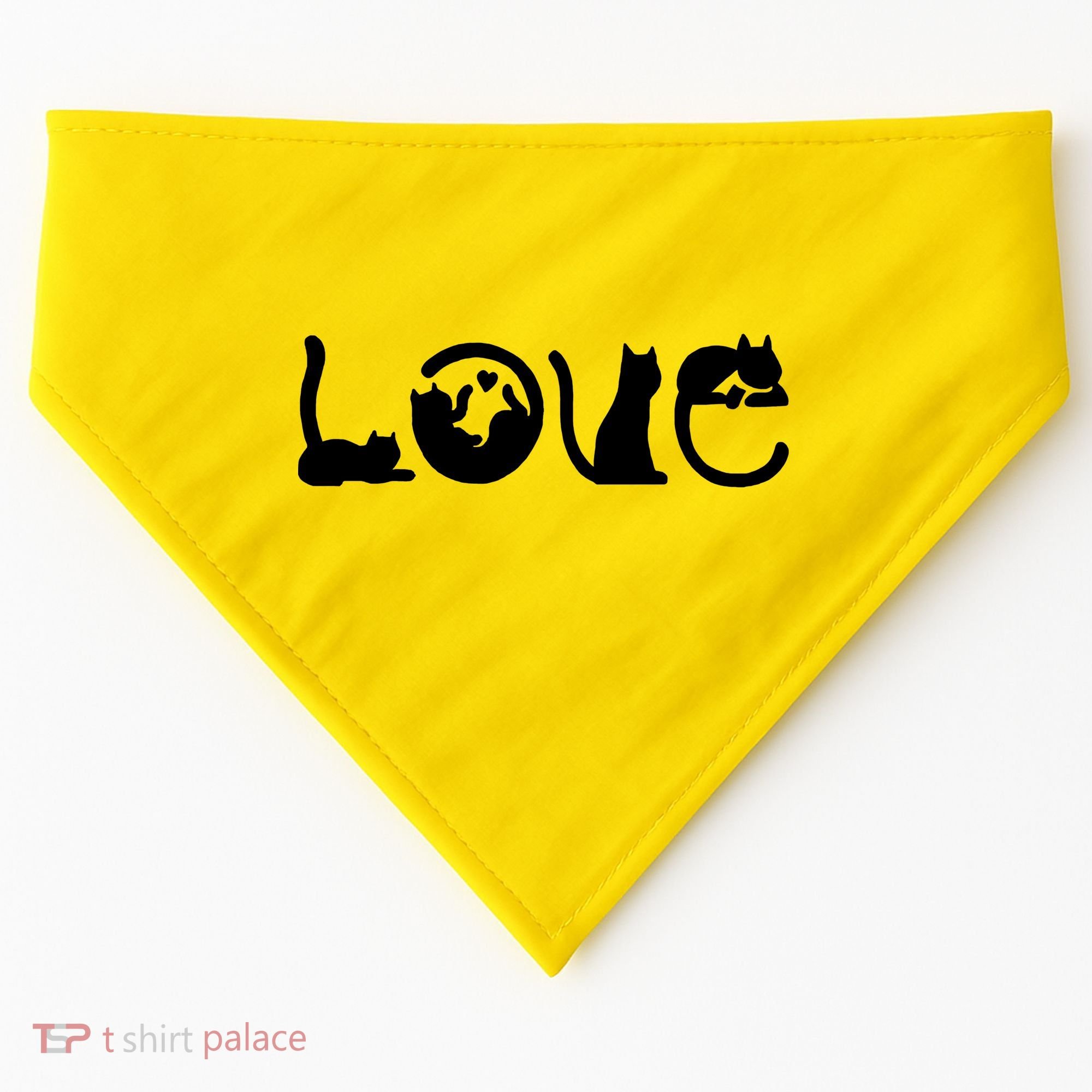 Cats Love Logo USA-Made Doggie Bandana
