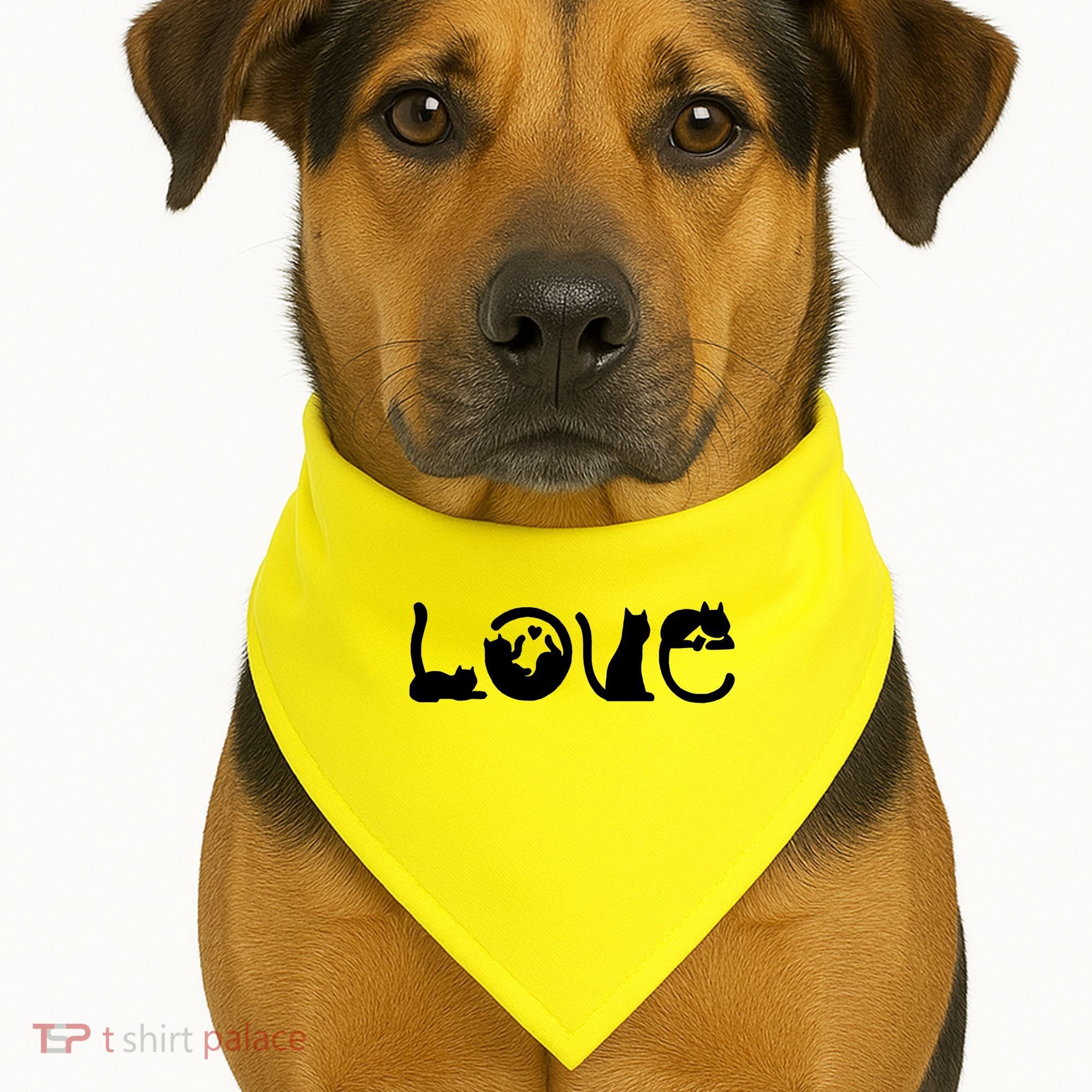 Cats Love Logo USA-Made Doggie Bandana