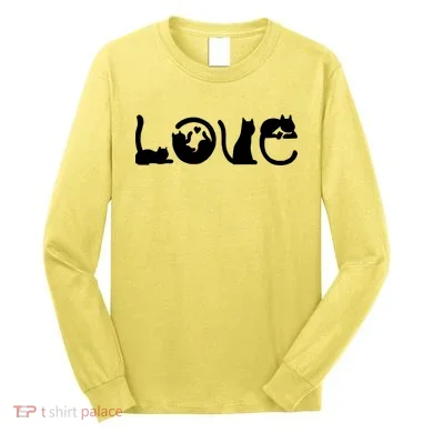 Cats Love Logo Long Sleeve Shirt