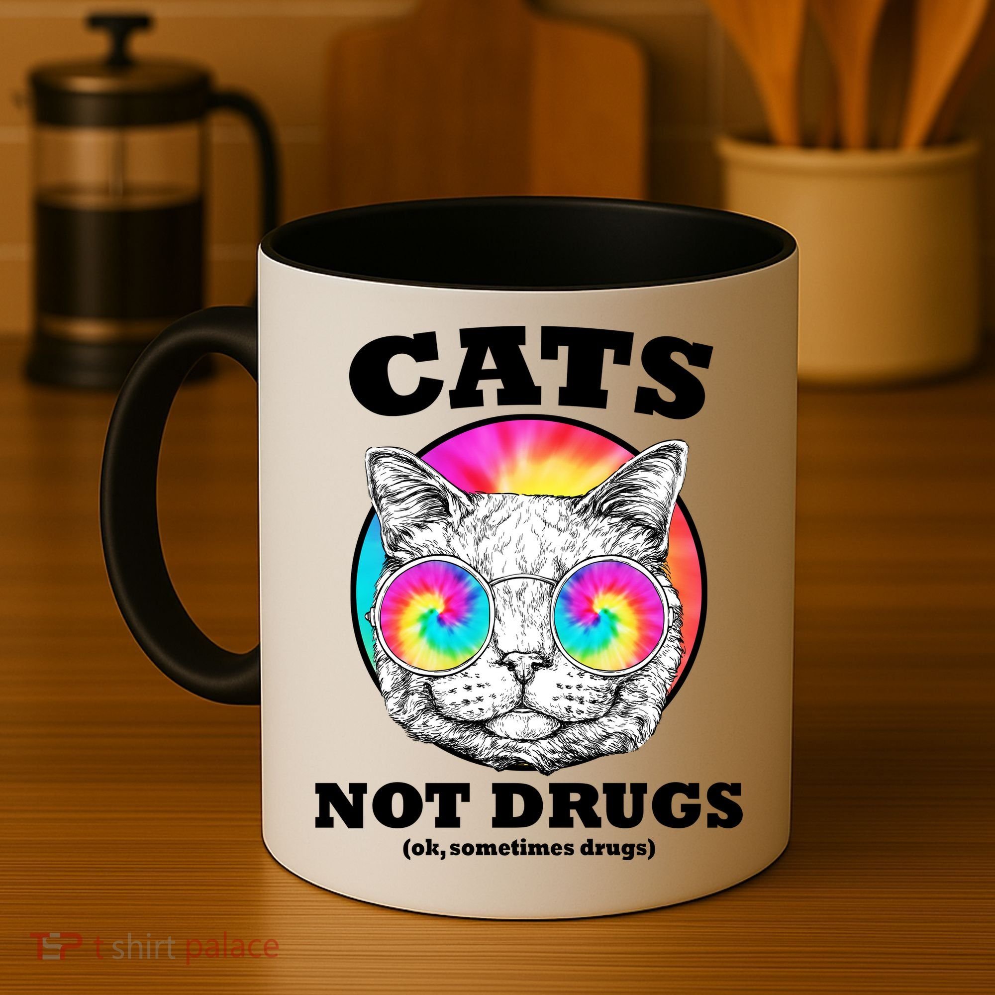 Cats Not Drugs Ok Sometimes Drugs Coffee Mug