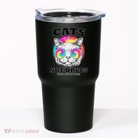 Cats Not Drugs Ok Sometimes Drugs Tumbler thumb 0