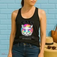 Cats Not Drugs Ok Sometimes Drugs Women's Tank Top thumb 2