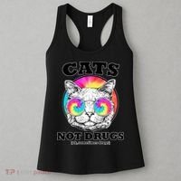 Cats Not Drugs Ok Sometimes Drugs Women's Tank Top thumb 3