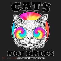 Cats Not Drugs Ok Sometimes Drugs Golf Towel thumb 3