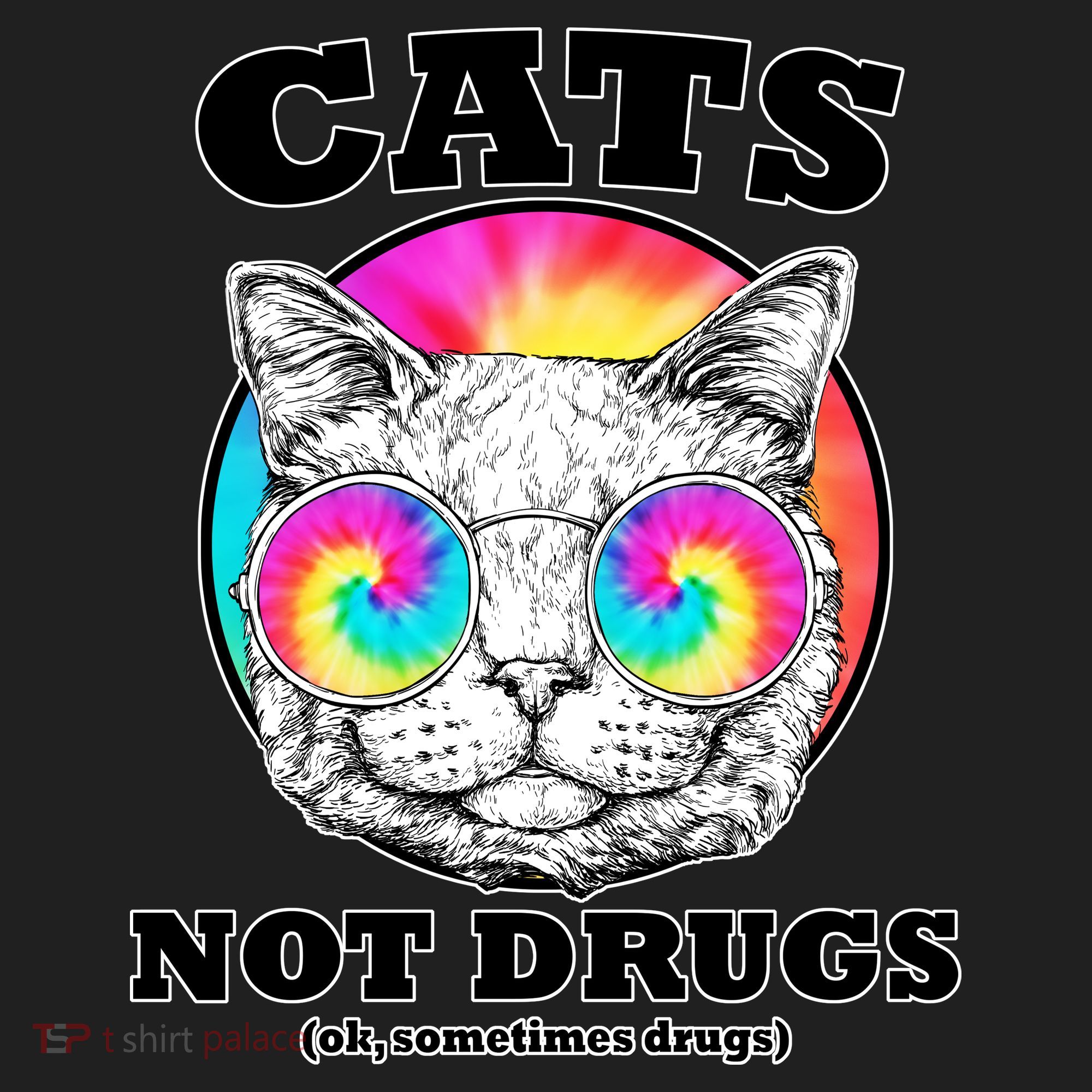 Cats Not Drugs Ok Sometimes Drugs Golf Towel