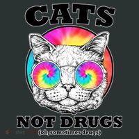 Cats Not Drugs Ok Sometimes Drugs Hoodie thumb 2