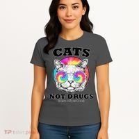 Cats Not Drugs Ok Sometimes Drugs Women's T-Shirt thumb 4