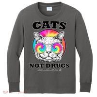 Cats Not Drugs Ok Sometimes Drugs Kids Long Sleeve Shirt thumb 0