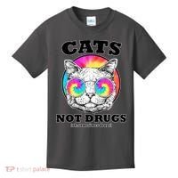 Cats Not Drugs Ok Sometimes Drugs Kids T-Shirt thumb 0