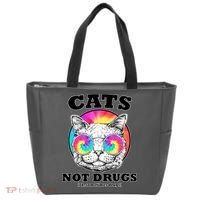 Cats Not Drugs Ok Sometimes Drugs Tote Bag thumb 0