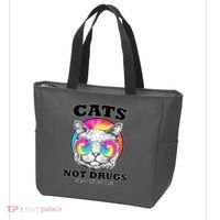 Cats Not Drugs Ok Sometimes Drugs Tote Bag thumb 3
