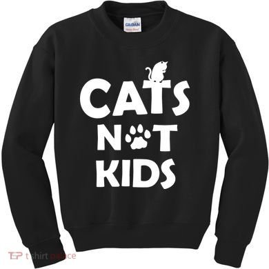 Cats Not Kids Kids Sweatshirt