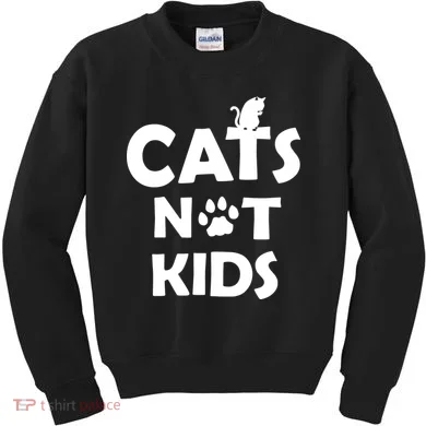 Cats Not Kids Kids Sweatshirt