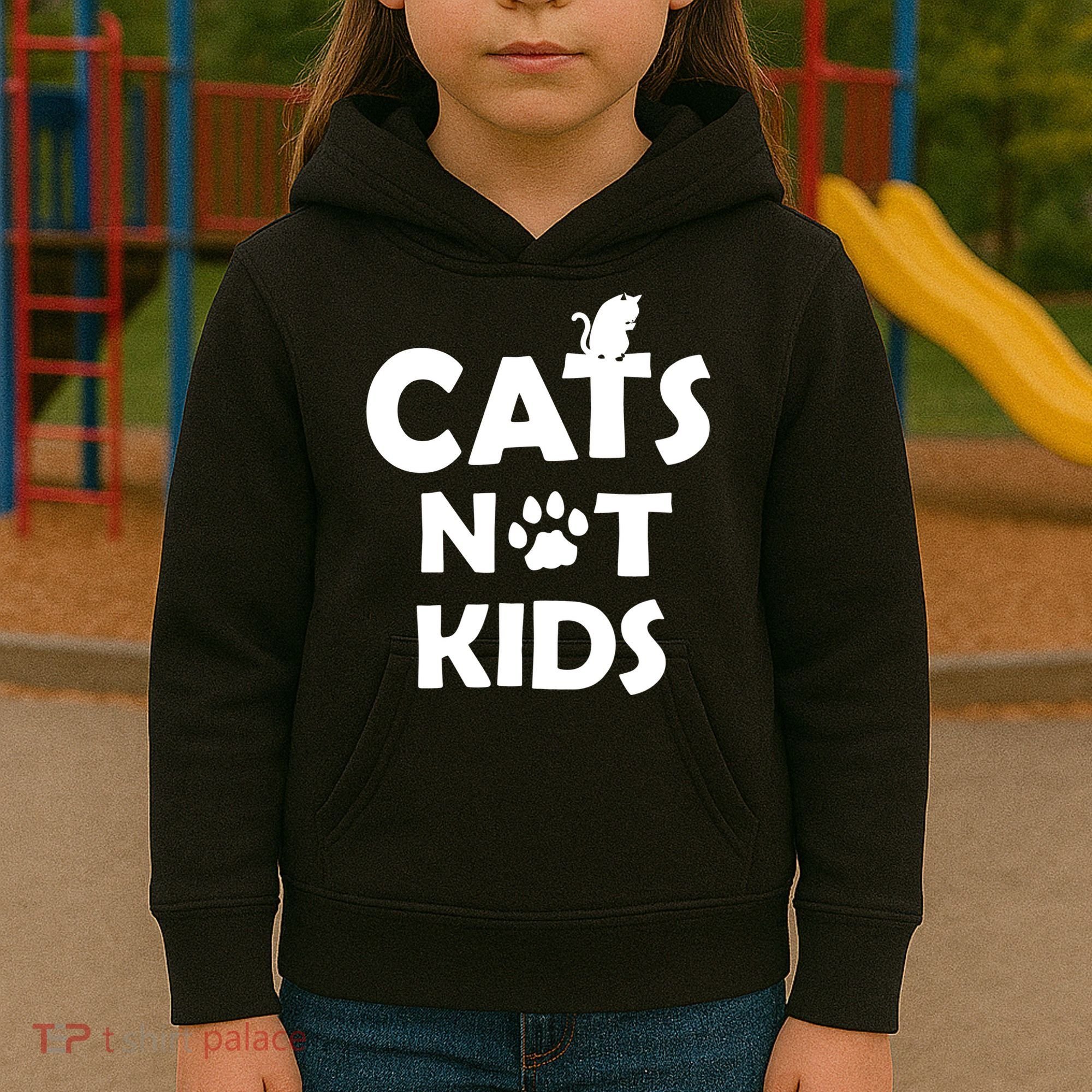 Cats Not Kids Kids Hoodie