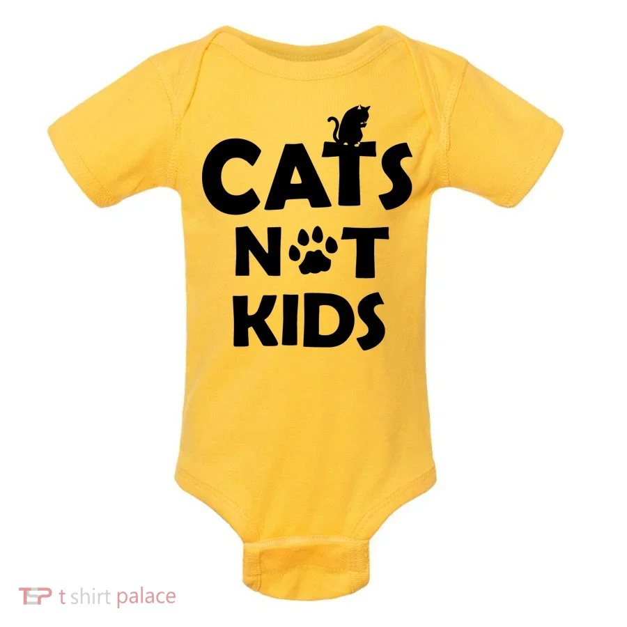 Cats Not Kids Baby Bodysuit