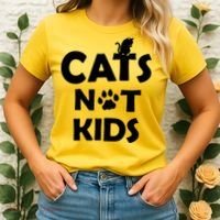 Cats Not Kids Women's T-Shirt thumb 2
