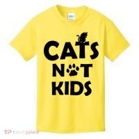 Cats Not Kids Kids T-Shirt thumb 0