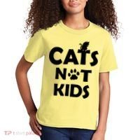 Cats Not Kids Kids T-Shirt thumb 2