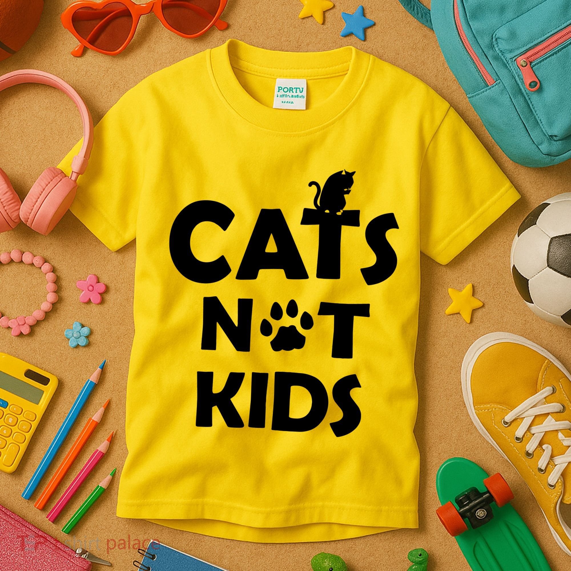 Cats Not Kids Kids T-Shirt