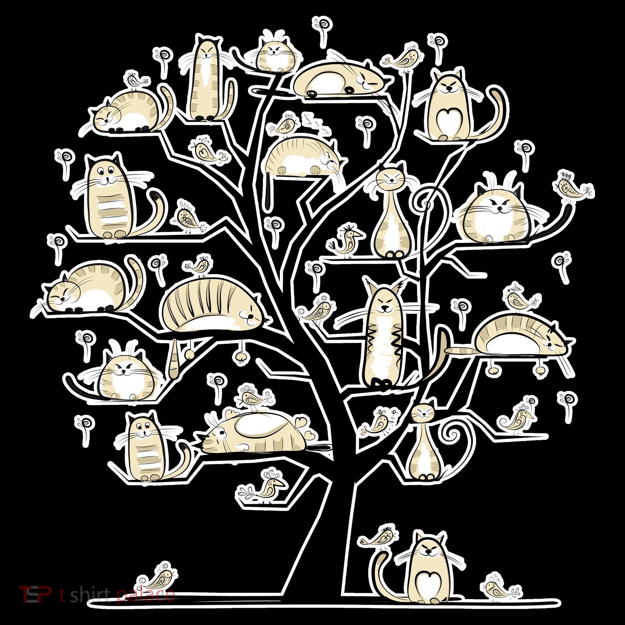 Cats On Trees Toddler Hoodie