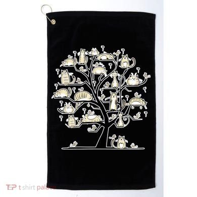 Cats On Trees Golf Towel