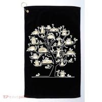 Cats On Trees Golf Towel thumb 0