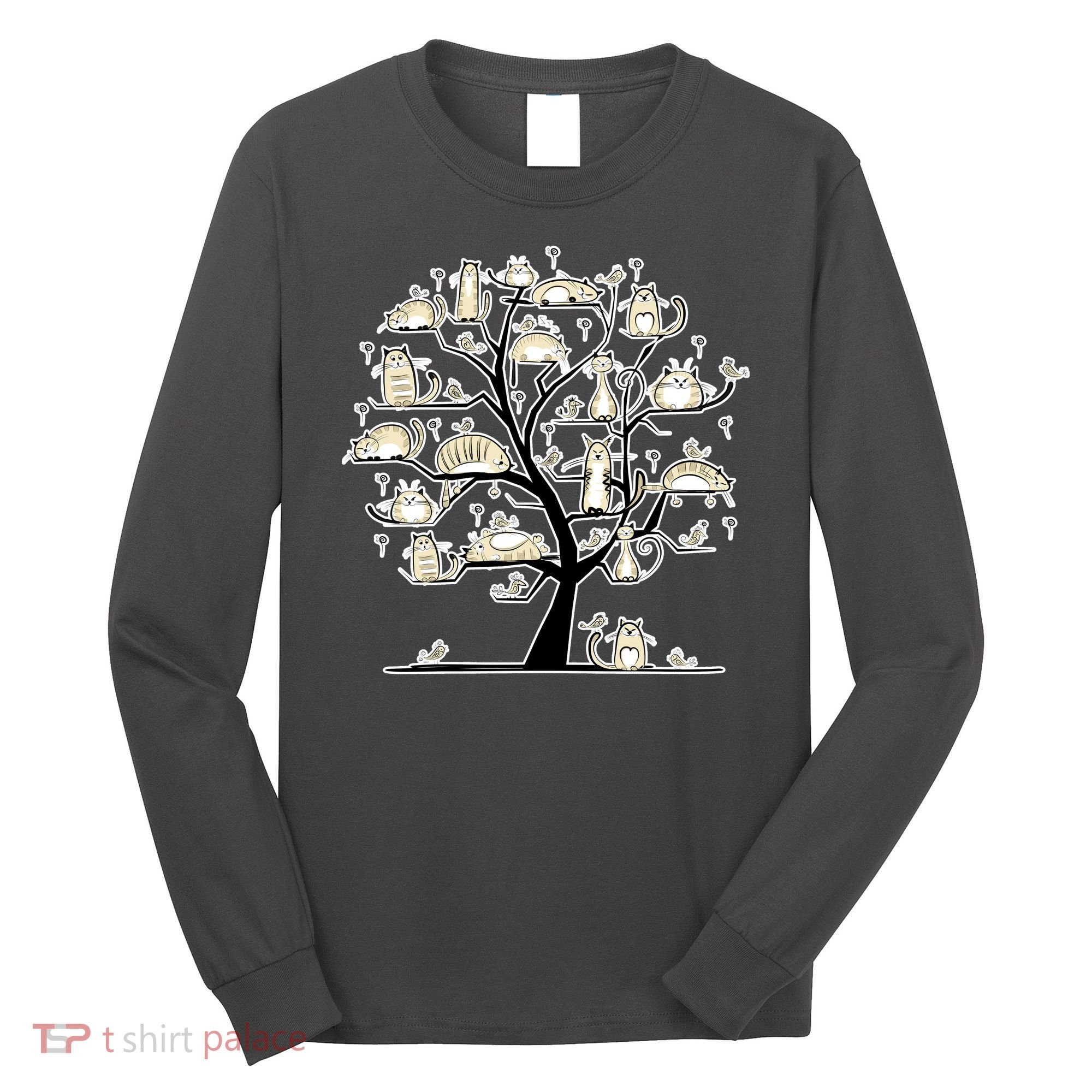 Cats On Trees Long Sleeve Shirt