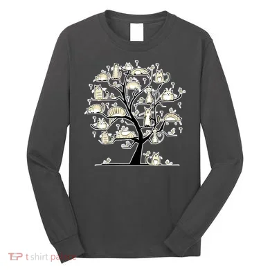 Cats On Trees Long Sleeve Shirt