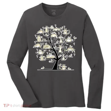 Cats On Trees Women's Long Sleeve Shirt