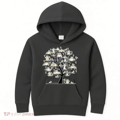 Cats On Trees Kids Hoodie
