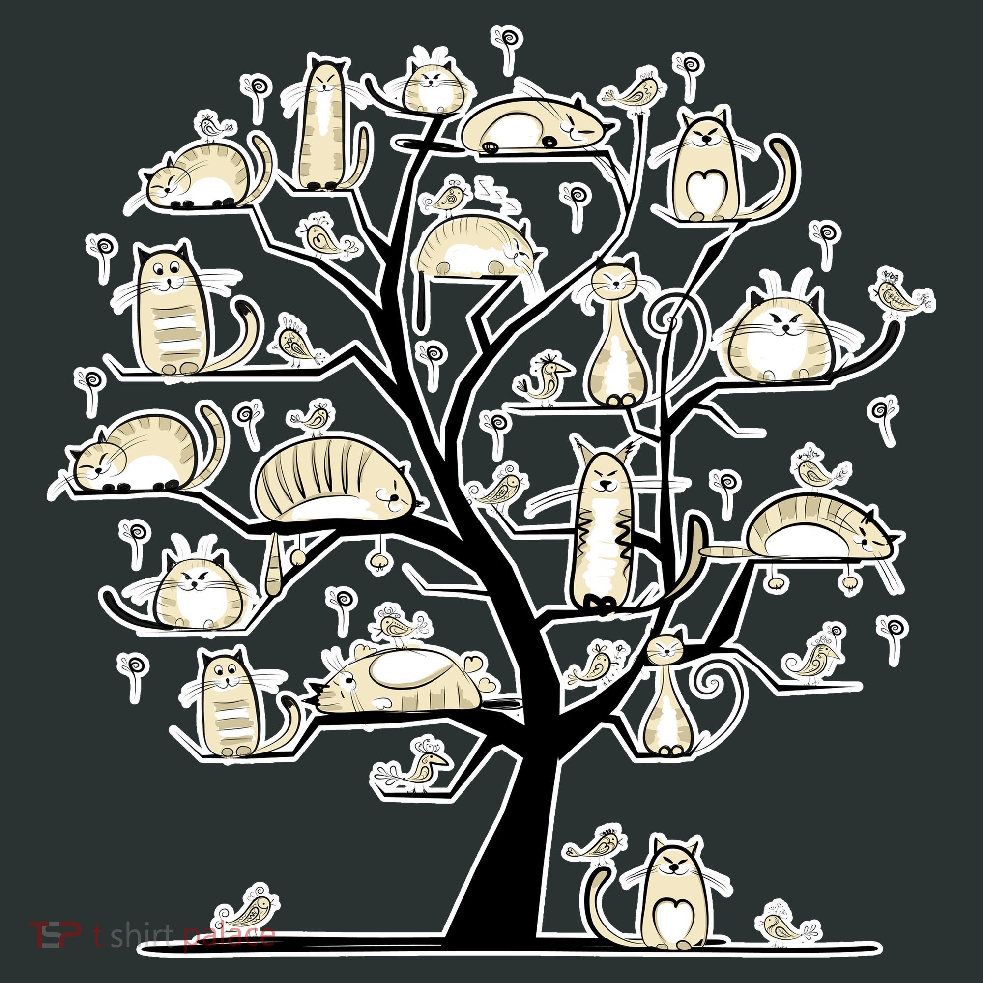 Cats On Trees Kids Hoodie