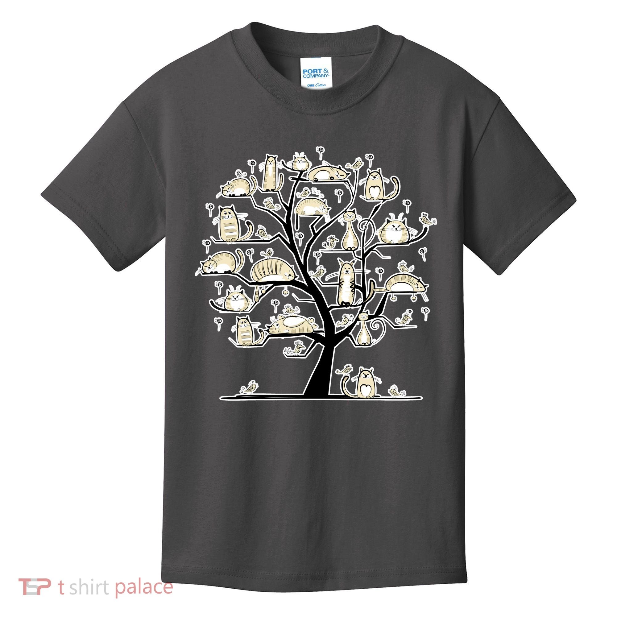 Cats On Trees Kids T-Shirt