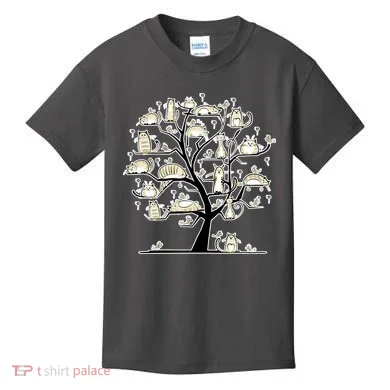 Cats On Trees Kids T-Shirt