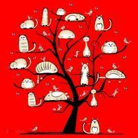 Cats On Trees Santa Hat thumb 1