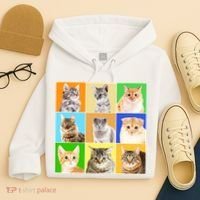 Cats Photo Portraits Collage Hoodie thumb 4