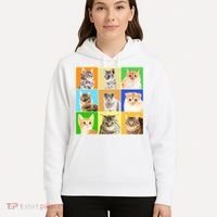 Cats Photo Portraits Collage Hoodie thumb 5
